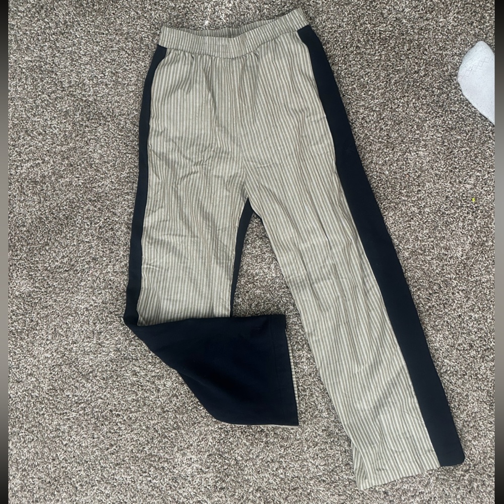 Zara Contrasting Stripped Varsity Pants - Picture 9 of 9